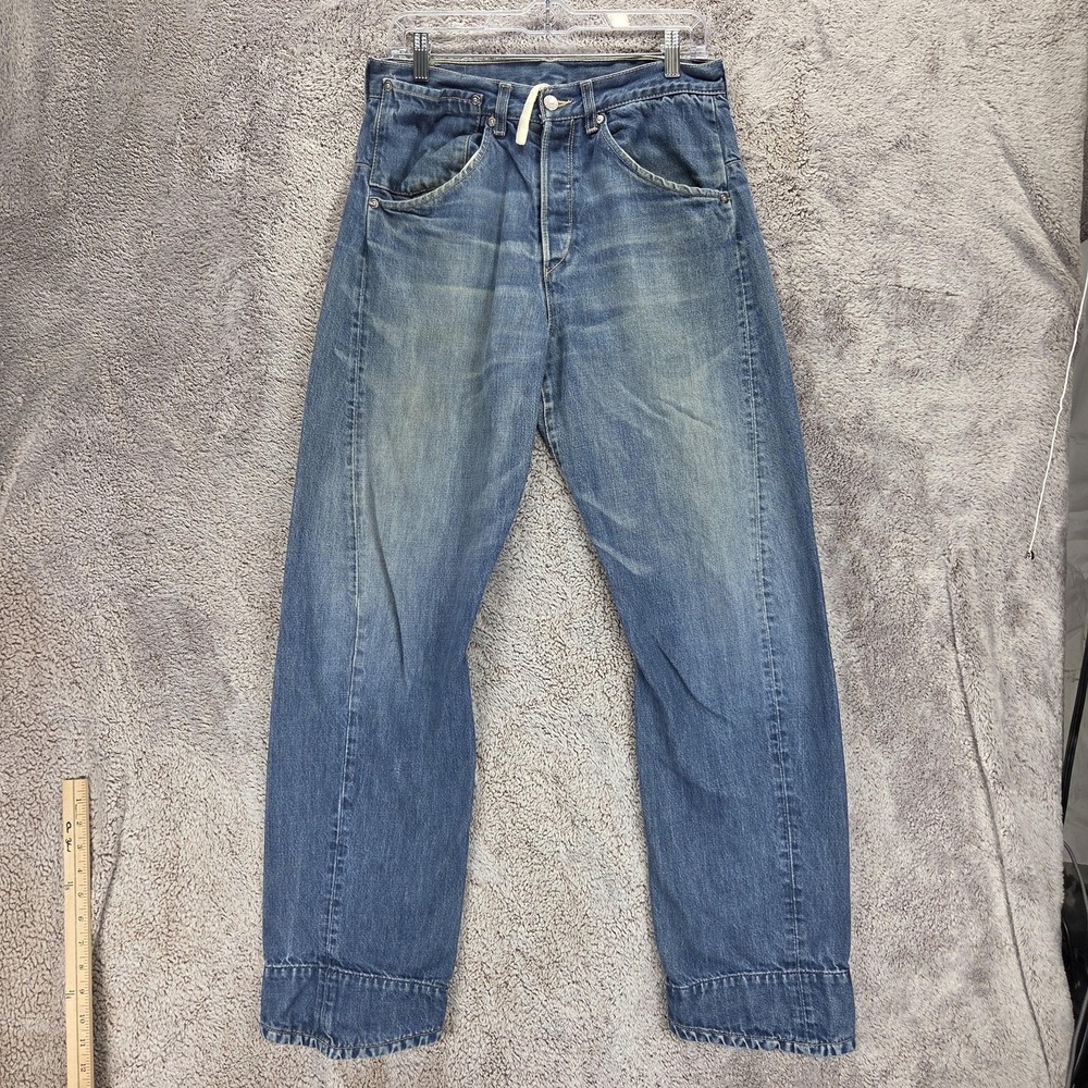 Vintage Levis Engineered Jeans Mens Blue Twisted Button Fly Med Wash Fits 30x32
